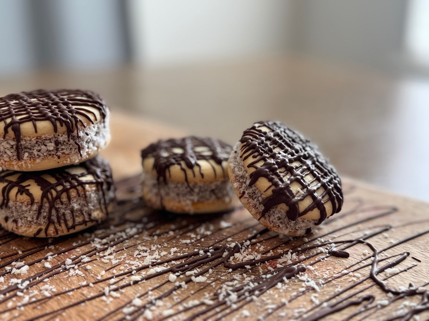 DOZEN CHOCOLATE DRIZZLED ALFAJORES